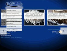 Tablet Screenshot of laurelproducts.com